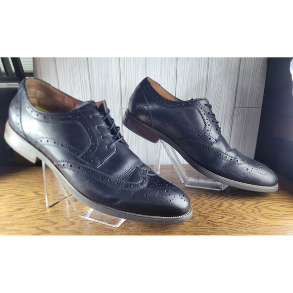 Florsheim Midtown Wingtip Black Lace Up Oxford 11937-001 Size 11M - Picture 3 of 7